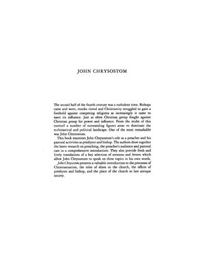 cover image of John Chrysostom